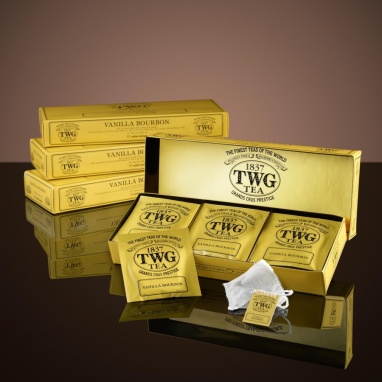 картинка Красный чай TWG Tea Vanilla Bourbon Tea / Ванильный Бурбон (2,5 г х 15 пак.) от интернет магазина