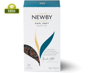 картинка Пакетированный чай Newby Эрл Грей, (25 пак.) от интернет магазина