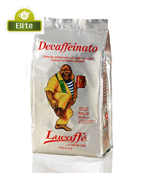 картинка Кофе Lucaffe Decaffeinato, зерновой кофе (без кофеина) (700 гр) от интернет магазина