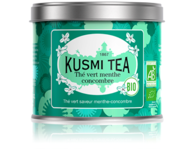 картинка Cucumber-mint green tea / Зеленый чай с ароматами мяты и огурца, банка (100 гр) от интернет магазина