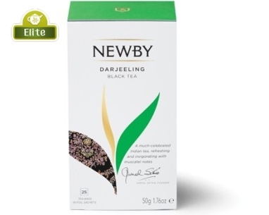 картинка Пакетированный чай Newby Дарджилинг, (25 пак.) от интернет магазина