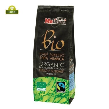 картинка Кофе Molinari Bio Organic Fairtrade, зерновой (500 гр) от интернет магазина