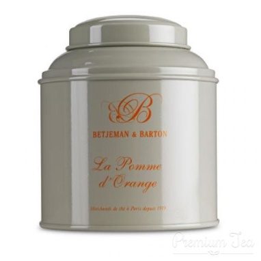 картинка Зеленый чай Betjeman & Barton Pomme d’Orangel / Апельсиновое Яблоко, банка (125 гр) от интернет магазина
