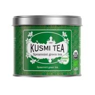 картинка Kusmi Tea Spearmint Green (Зеленый чай с мятой), банка (100 гр) интернет магазин являющийся официальным дистрибьютором в России 