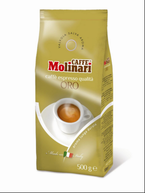 картинка Кофе Molinari Oro, зерновой (500 гр) от интернет магазина