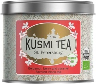 картинка Черный чай Kusmi Tea St Petersburg / Санкт-Петербург, банка (100 гр) интернет магазин являющийся официальным дистрибьютором в России 