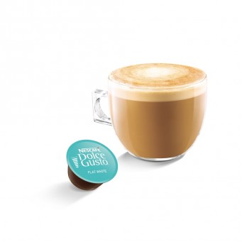 картинка Кофе Nescafe Dolce Gusto Flat White, кофе в капсулах, 16 кап. от интернет магазина