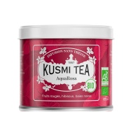 картинка Kusmi Tea AquaRosa (Травяной чай гибискус, красная ягода), банка (100 гр) интернет магазин являющийся официальным дистрибьютором в России 