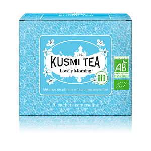Зеленый чай Kusmi Tea (Organic) Прекрасное Утро (20 муслиновых пакетиков)