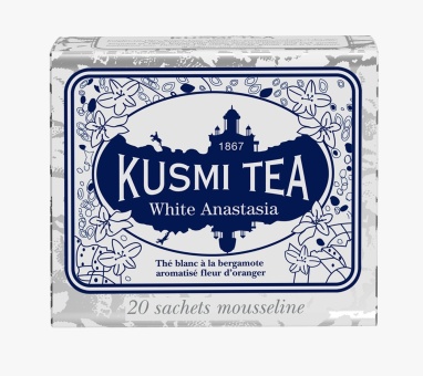 картинка Белый чай Kusmi Tea Белая Анастасия (20 муслиновых пакетиков) от интернет магазина