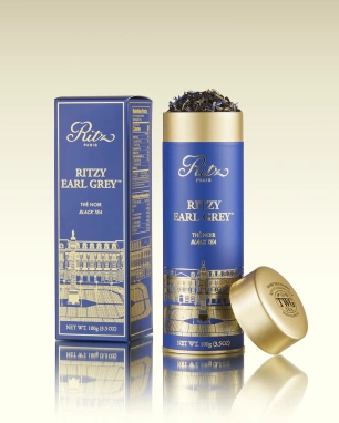 картинка Черный чай TWG Tea Ritz Earl Grey / Эрл Грей с васильком и белым чаем, туба (100 гр) от интернет магазина