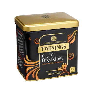 картинка Черный чай Twinings English Breakfast, банка (500 гр) от интернет магазина