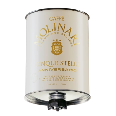 картинка Кофе Molinari CinqueStelle ANNIVERSARIO, зерновой (3000 гр) жестяная банка от интернет магазина