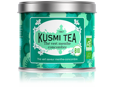 NEW!! Зеленый чай Kusmi Tea Cucumber-mint green tea (100 гр)