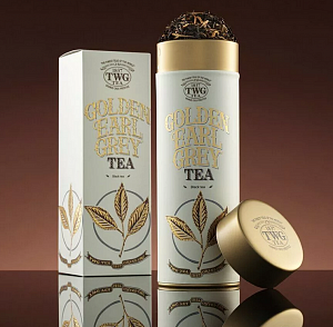 Черный чай TWG Tea Golden Earl Grey / Золотой Эрл Грей, туба (100 гр)