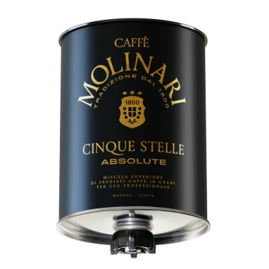 картинка Кофе Molinari CinqueStelle CLUB (100% Arabica), зерновой (3000 гр) жестяная банка от интернет магазина