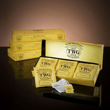 картинка Черный чай TWG Tea Black Chai Tea / Черный чай (2,5 г х 15 пак.) от интернет магазина