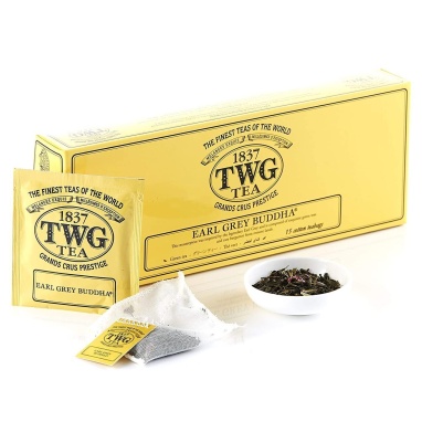 картинка Зеленый чай TWG Tea Earl Grey Buddha / Эрл Грей Будда (2,5 г х 15 пакетиков) от интернет магазина