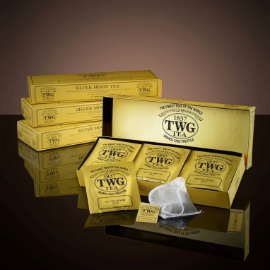 картинка Зеленый чай TWG Tea Silver Moon / Серебряная Луна (2,5 г х 15 пакетиков) от интернет магазина