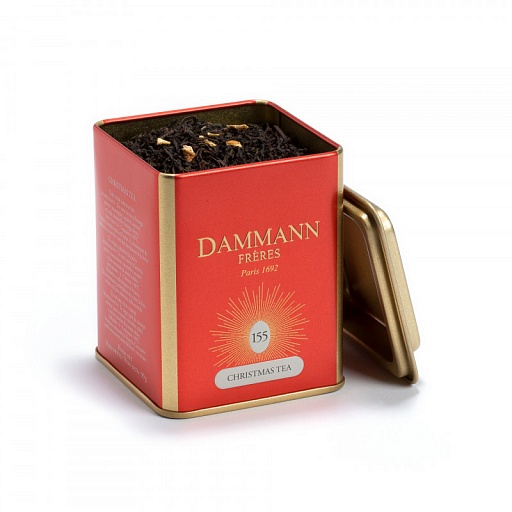 картинка Черный чай Dammann Cristmas tea / Рождественский красный, банка (90 гр) от интернет магазина