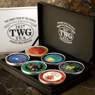 картинка Набор TWG Tea World Voyage Cristmas tea Set / Рождественское Кругосветное путешествие (6 баночек по 50 гр) интернет магазин являющийся официальным дистрибьютором в России 