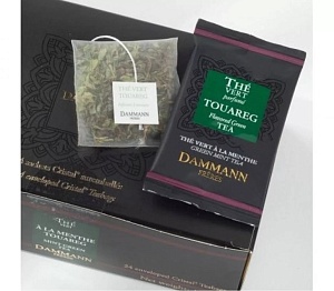Зеленый чай Dammann The Vert a la Menthe / Чай с мятой Туарег, саше на чашку (24 пак.)