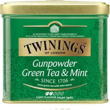 картинка Зеленый чай Twinings Gunpowder Green Tea, банка (200 гр) от интернет магазина