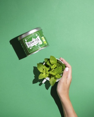 картинка Kusmi Tea Spearmint Green (Зеленый чай с мятой), банка (100 гр) от интернет магазина