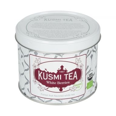 картинка Kusmi Tea White Berries (Белый чай с лесными фруктами) банка (90 гр) от интернет магазина