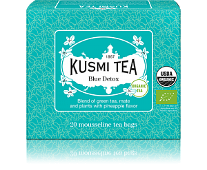 Зеленый чай Kusmi Tea Блю Детокс (20 муслиновых пакетиков)