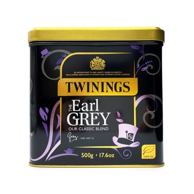 картинка Черный чай Twinings Earl Grey, банка (500 гр) от интернет магазина
