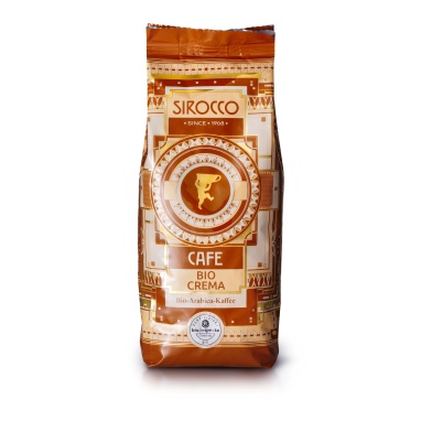 картинка Кофе Sirocco Bio Crema (100% Арабика), зерновой (500 гр) от интернет магазина
