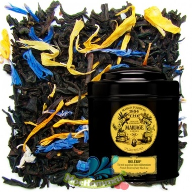 картинка Черный чай Mariage Freres Bolero, банка (100 гр) от интернет магазина