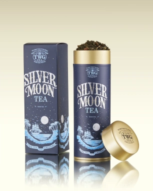 картинка Зеленый чай TWG Tea Silver Moon / Зелёный чай с ягодами и ванилью, туба (100 гр) от интернет магазина