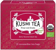 картинка Черный чай Kusmi Tea Four red fruits / Четыре красных фрукта (20 пак.) интернет магазин являющийся официальным дистрибьютором в России 