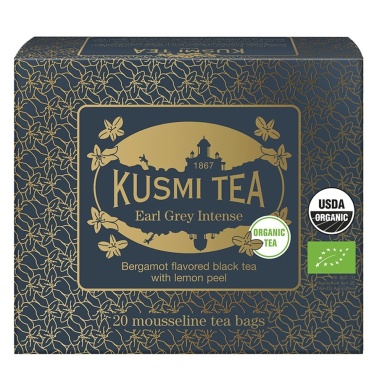 картинка Черный чай Kusmi Tea (Organic) Эрл Грей Интенсив (20 муслиновых пакетиков) от интернет магазина