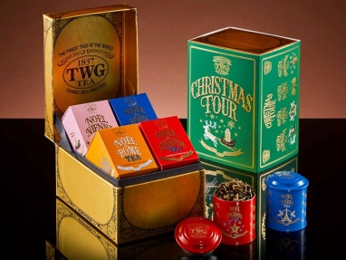 картинка Подарочный набор TWG Tea CHRISTMAS TOUR / Рождественский тур (4 тубы по 25гр) от интернет магазина