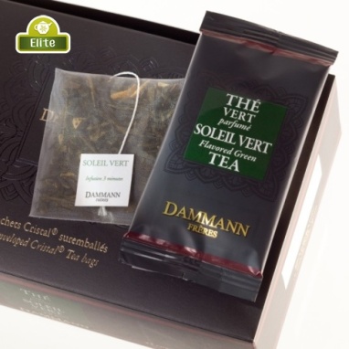 картинка Зеленый чай Dammann Soleil Vert / Зеленый китайский апельсин, саше на чашку (24 пак.) от интернет магазина