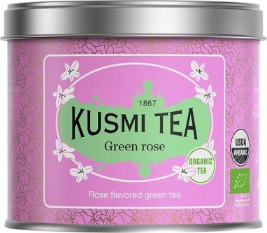 картинка Kusmi Tea Rose Green (Зеленый чай со вкусом розы) банка (100 гр) от интернет магазина