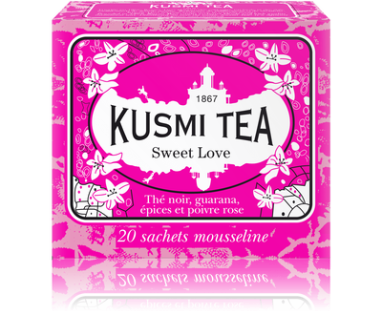 картинка Черный чай Kusmi Tea Сладкая любовь (20 муслиновых пакетиков) от интернет магазина
