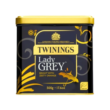 картинка Черный чай Twinings Lady Grey, банка (500 гр) от интернет магазина