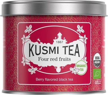 картинка Kusmi Tea Four Red Fruits (Черный чай с красными ягодами), банка (100 гр) от интернет магазина