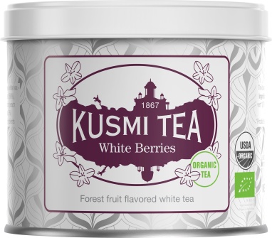 картинка Kusmi Tea White Berries (Белый чай с лесными фруктами) банка (90 гр) от интернет магазина