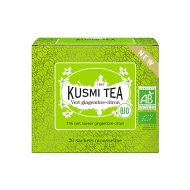картинка Зеленый чай Kusmi Tea (Organic) Имбирно -лимонный (20 муслиновых пакетиков) интернет магазин являющийся официальным дистрибьютором в России 