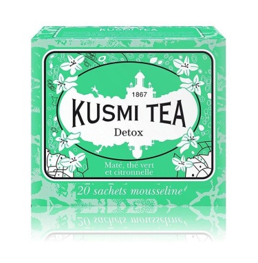 картинка Зеленый чай Kusmi Tea Detox / Детокс (20 муслиновых пакетиков) от интернет магазина