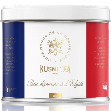 картинка Kusmi Tea Petit Dejeuner a l Elysee (Зелёный чай с клубникой, лемонграссом и васильком)  банка (100 гр) от интернет магазина