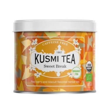 картинка Kusmi Tea SWEET BREAK (травяной чай, красные ягоды и печенье), банка (100 гр) от интернет магазина