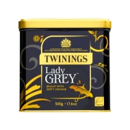 картинка Черный чай Twinings Lady Grey, банка (500 гр) интернет магазин являющийся официальным дистрибьютором в России 