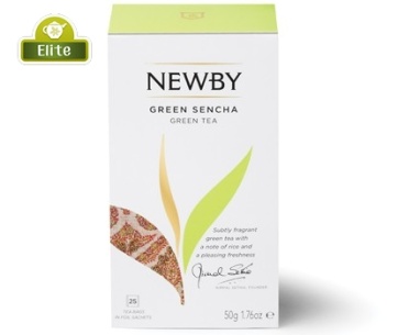 картинка Пакетированный чай Newby Зеленая Сенча, (25 пак.) от интернет магазина