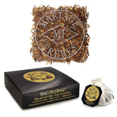 картинка Красный чай Ройбуш Mariage Freres Marco Polo Rouge (30 хлопковых саше) от интернет магазина